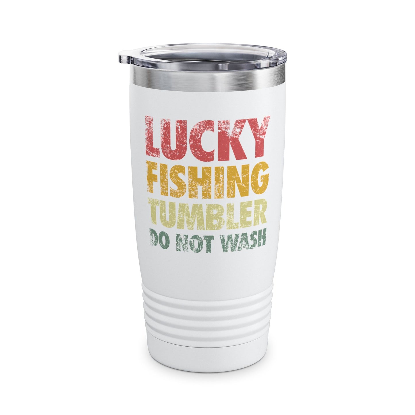 Funny Lucky Fishing Mug Do Not Wash Vintage Fishing Lover fisherman Tumbler Men Women