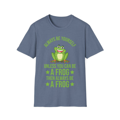 Frog Always Be Yourself Retro Vintage Men Women Amphibian T-Shirt