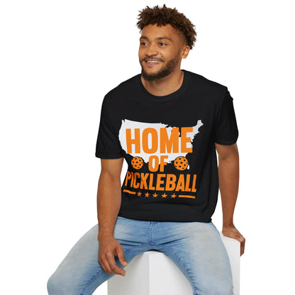 Home of Pickleball USA Map America T-Shirt For Men Women Kids