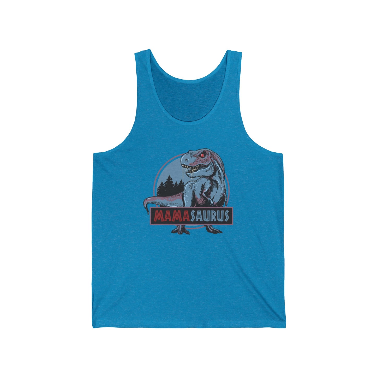 Mamasaurus Funny T-Rex Dinosaur Mama Saurus Family Matching Mothers Day Tank Tops