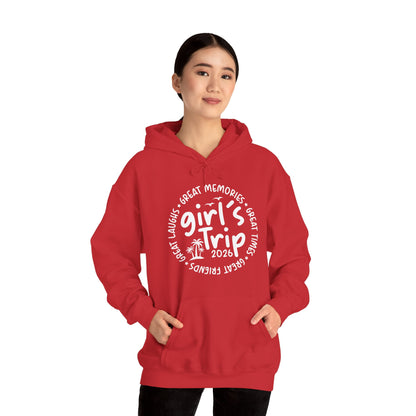Girl's Trip 2026 Memories Friends Trip Matching Vacation Hoodie For Men Women Hoodie