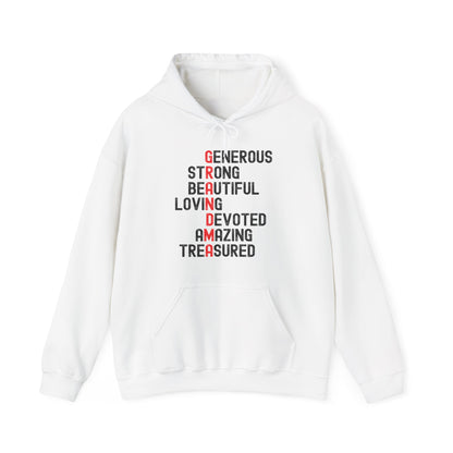 Women Grandma Letters Acronym T-Shirt Grandmother Mothers Day Hoodie