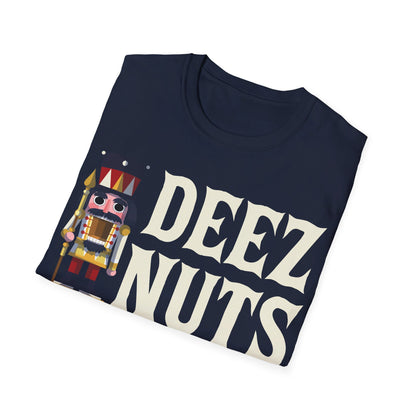 Funny Deez Nuts Nutcracker Ugly Christmas Meme Xmas Gift T-Shirt Men Women