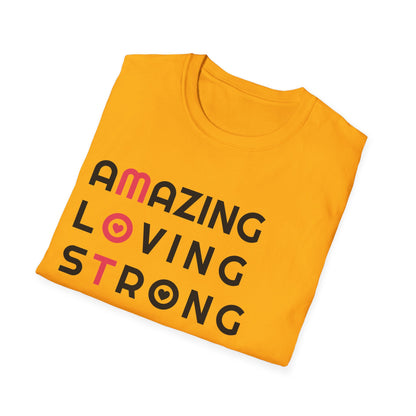 Mother Amazing Loving Strong Happy Selfless Graceful Mothers Day Mom Tshirt