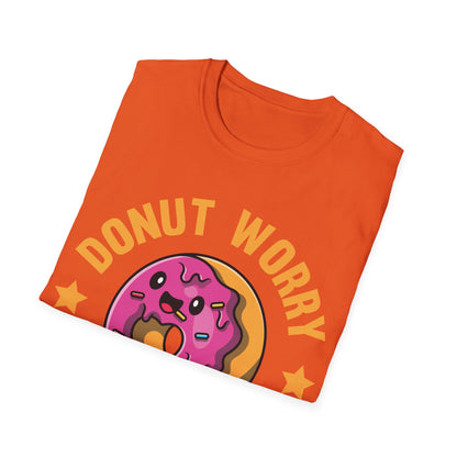 Funny Donut Worry Be Happy Foodie Donut Lovers T-Shirt For Men Women T-Shirt