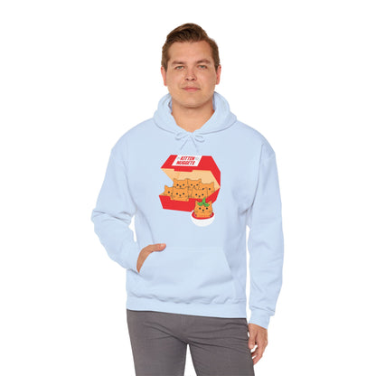 Funny Kitten Nuggets Food Pun Cat Lover Gift Chicken Nuggets Hoodie For Men Women Hoodie