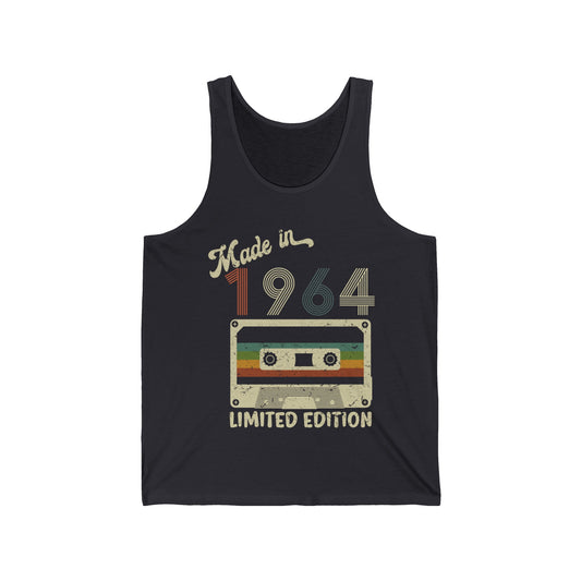 Made in 1964 Limited Edition Funny Cassette Tape Vintage Tank Tops