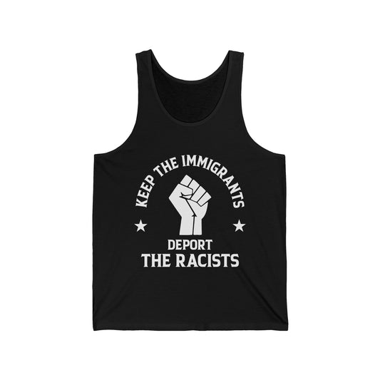 Anti Racism Keep The Immigrants Deport The Racists African American Tank Tops