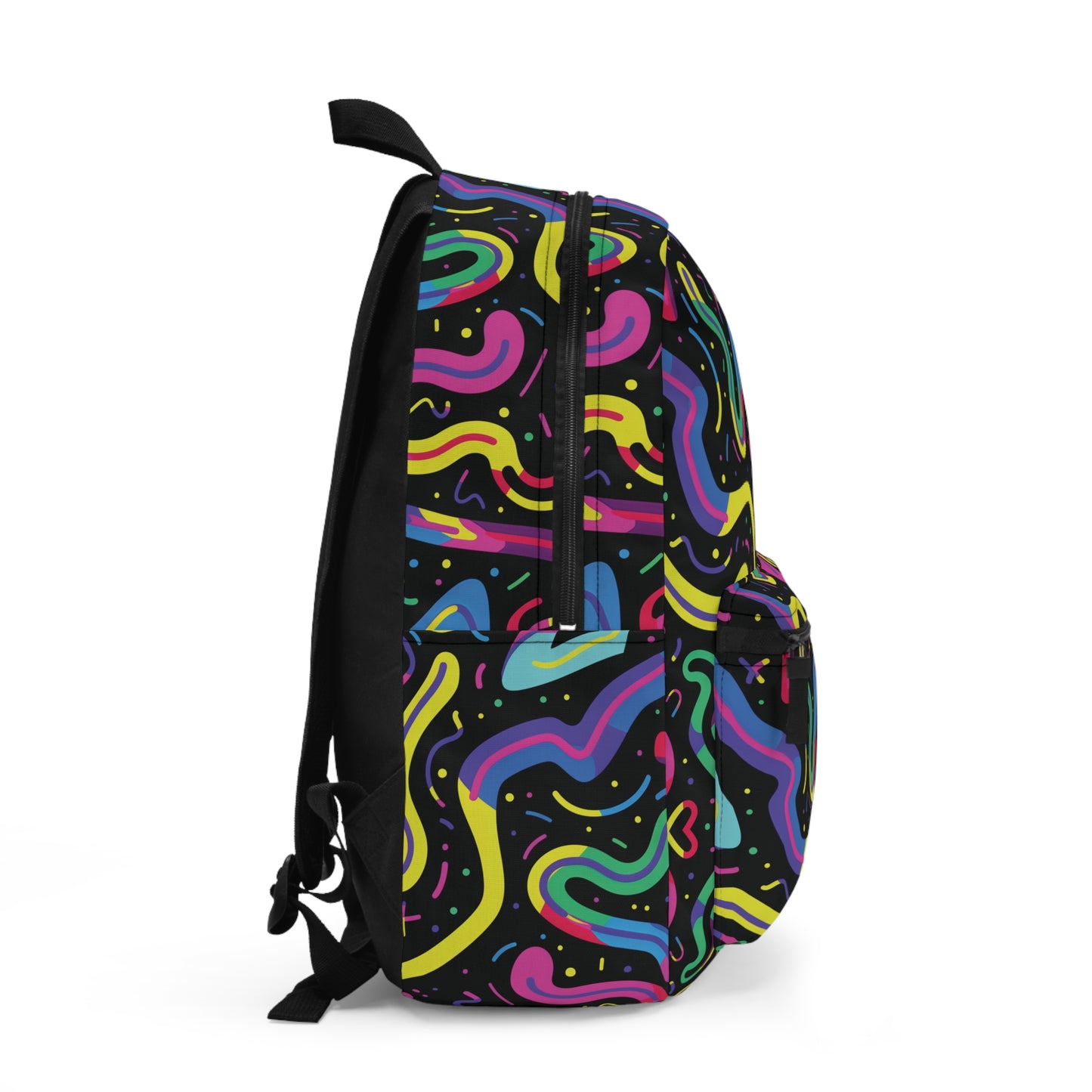 Neon Pattern Cool Colors Backpacks for Men Women School, Capacity School Backpacks