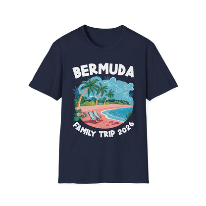 Family Cruise Bermuda 2026 Summer Trip Matching Vacation 2026 T-Shirt For Men Women