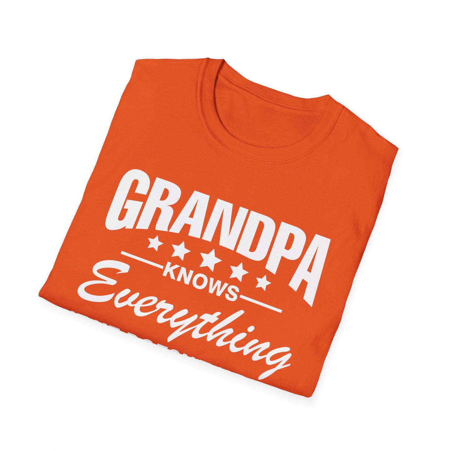 Grandpa Knows Everything Funny Gift For Father's Day Grandfather T-Shirt