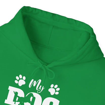 Funny My Dog is My Valentine Dog Lovers Hoodie For Men Women Hoodie