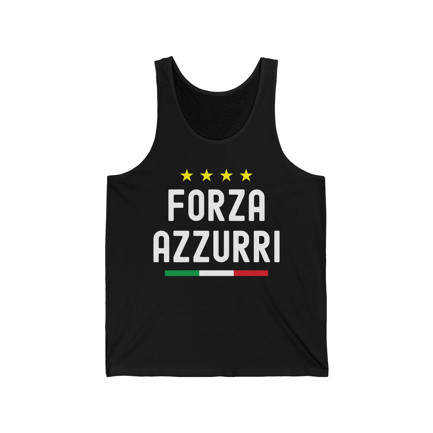 Italy Football Forza Azzurri Italia Soccer Jersey Tank Top for Men Women