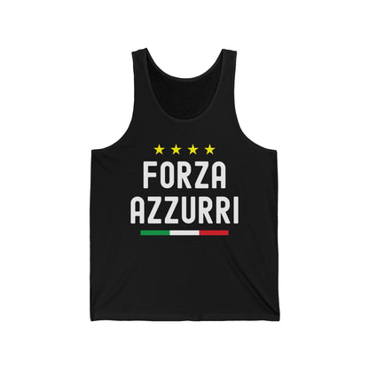 Italy Football Forza Azzurri Italia Soccer Jersey Tank Top for Men Women