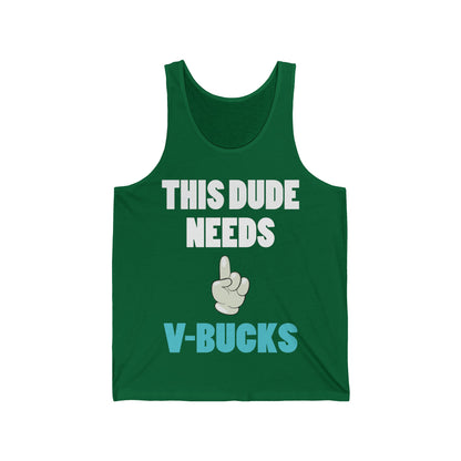 Will Work For Bucks Funny V RPG Gaming Youth Gifts for Bucks Tank Top For Gamers Tank Top