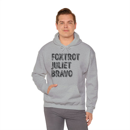 Retro Vintage Foxtrot Juliet Bravo Hoodie For Men Women