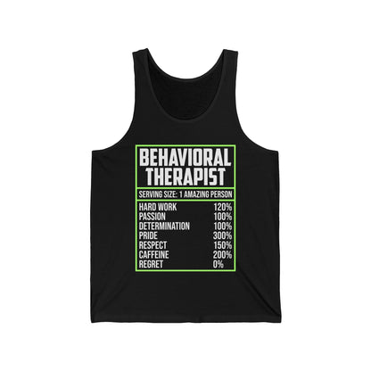 Behavioral Therapist Facts Analyst Behavior Tech SPED Teacher Autism  Tank Top