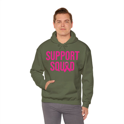 Support Squad Breast Cancer Warrior Awareness October Pink Hoodie