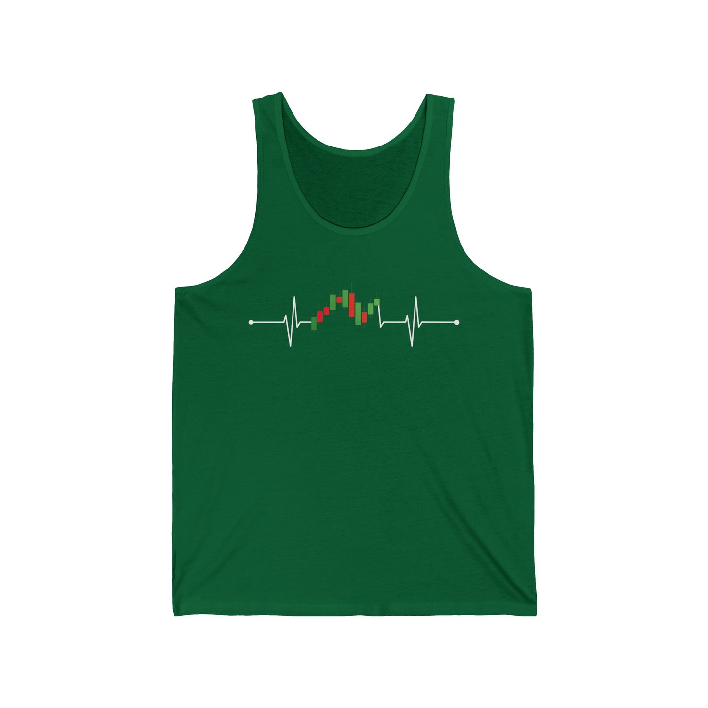 Stock Investor Heartbeat Stocks Traders Gift Tank Tops For Men Women