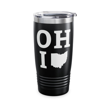 Vintage State of Ohio Flag Map Distressed Tumbler Men Women