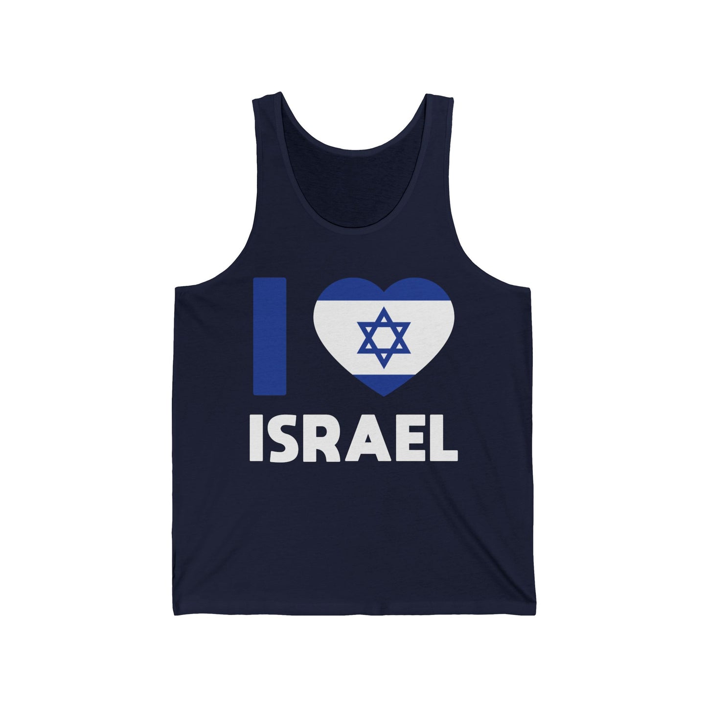 I Love Israel Flag Heart Jews Jewish Tank Top For Men Women Tank Top