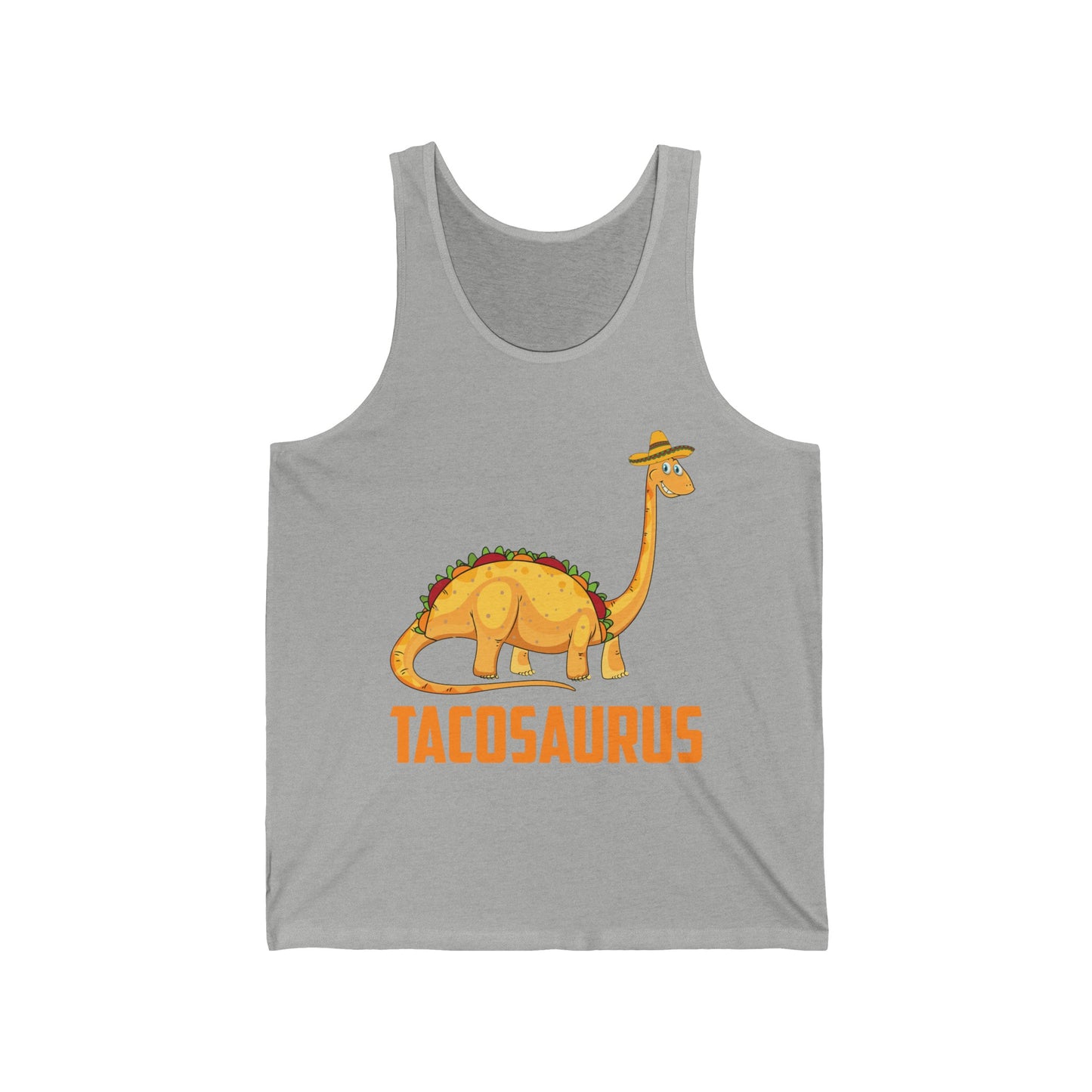 Funny Tacosaurus Cinco de Mayo Tank Top Taco Food Dinosaur Tank Tops