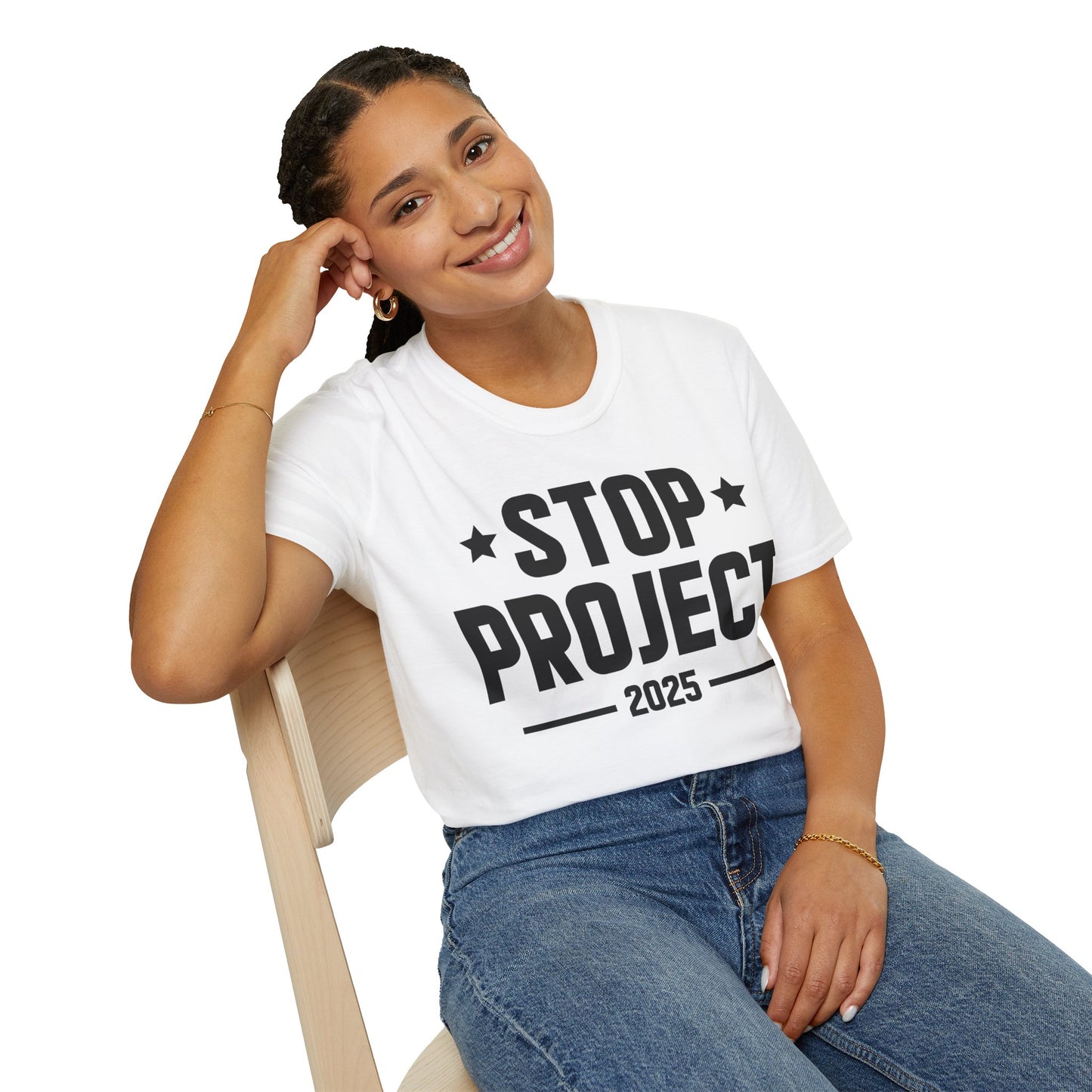 Stop Project 2025 T-Shirt For Women Men T-Shirt