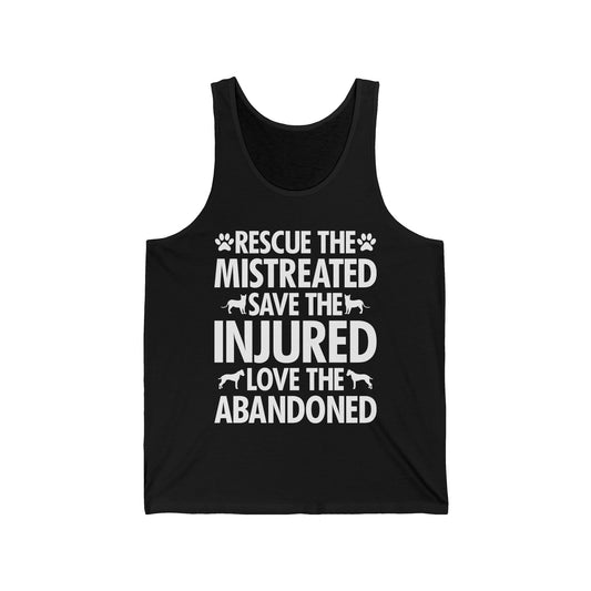 Rescue Pet Adoption Animal Welfare Gift Tank Top For Animal Lovers Men Women Tank Top