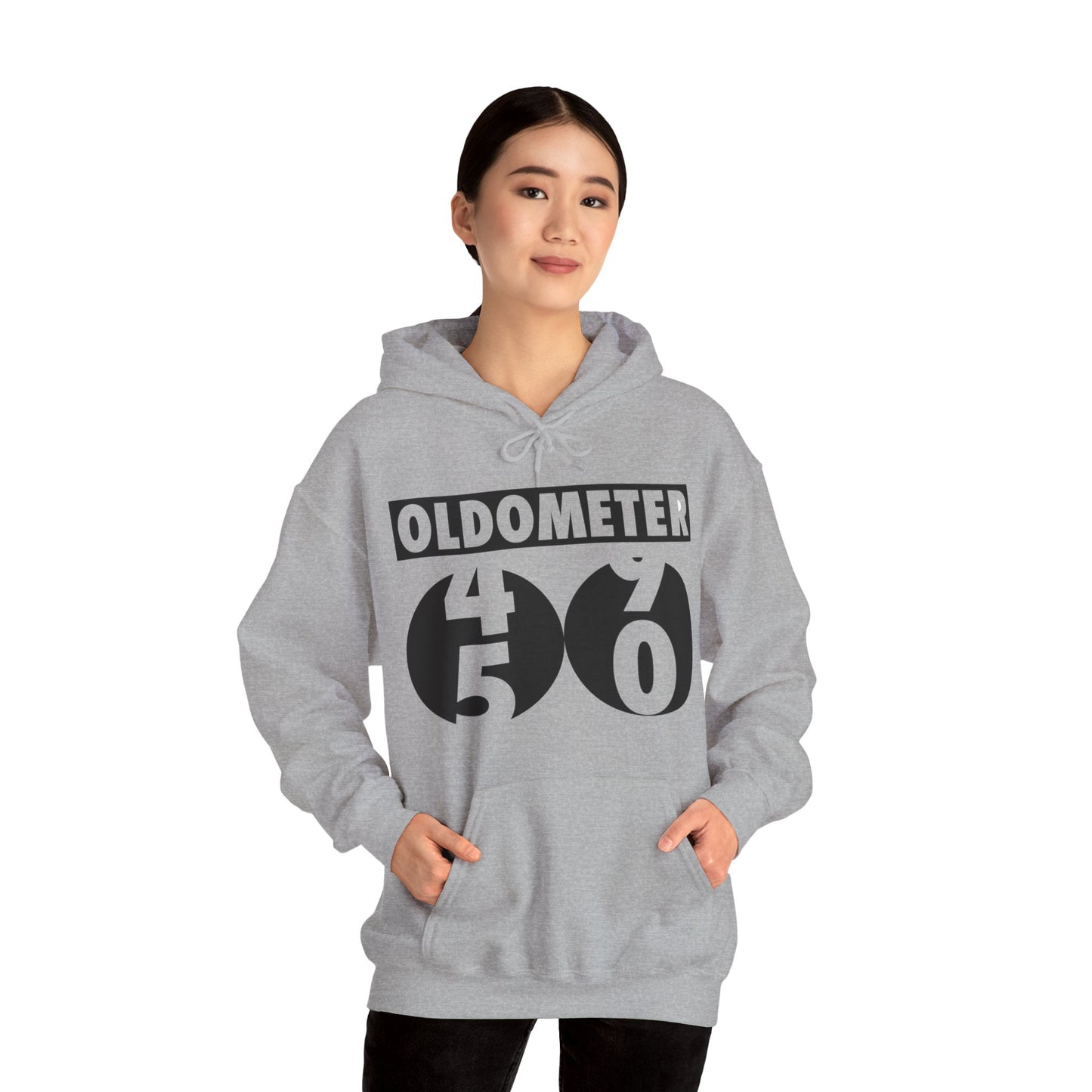 Funny Oldometer Odometer 50th Birthday Gift 50 yrs Old Joke Hoodie For Men Women Hoodie