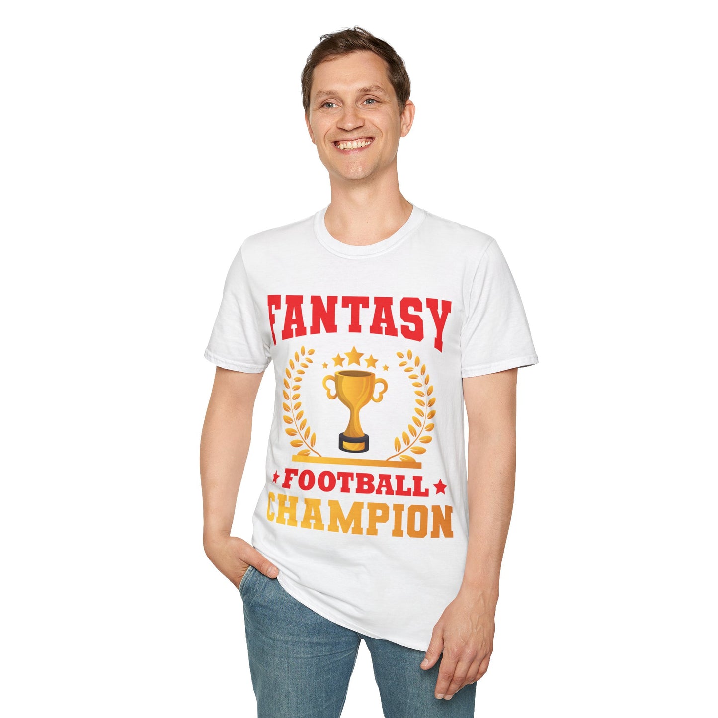 Funny Fantasy Football League Champion Footballer T-Shirt Men Women