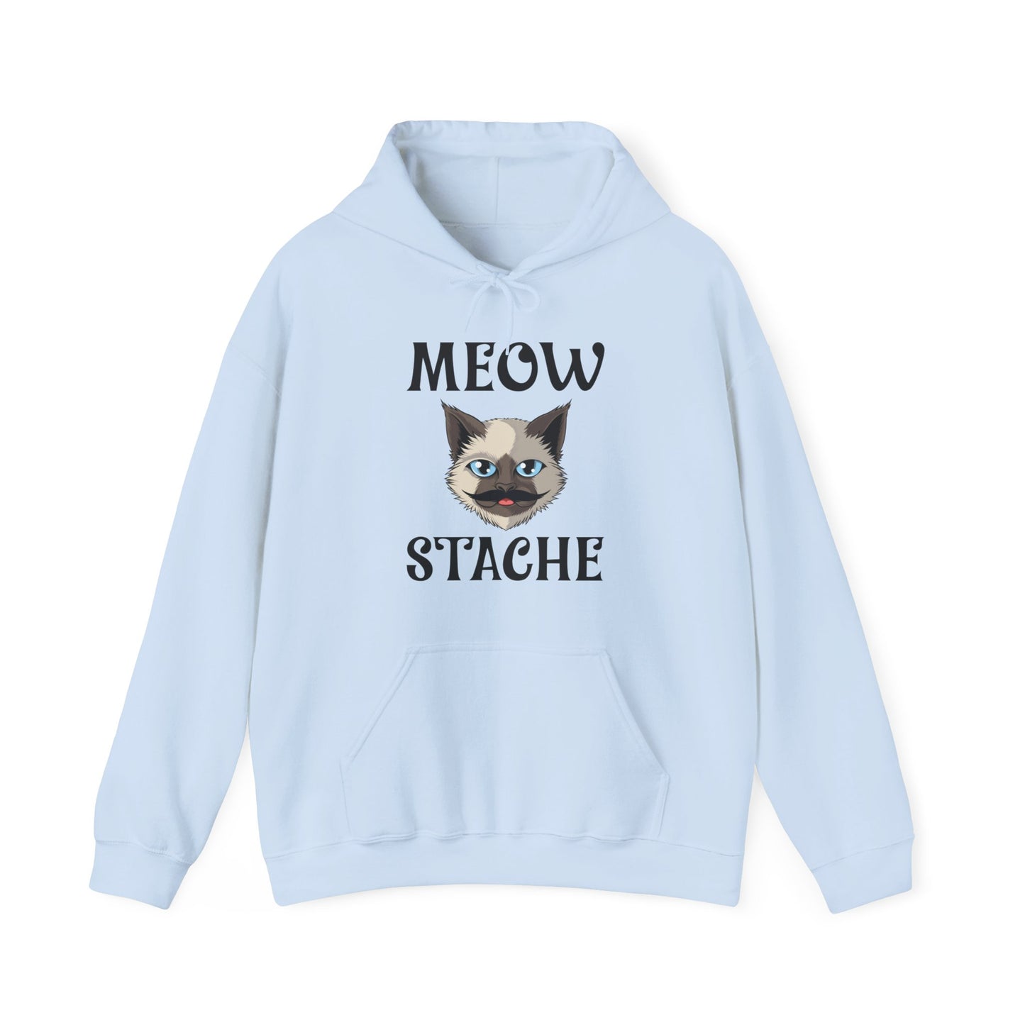 Meowstache Cat Mustache Moustache Beard Bearded Kitten Lovers Hoodie For Men Women Hoodie