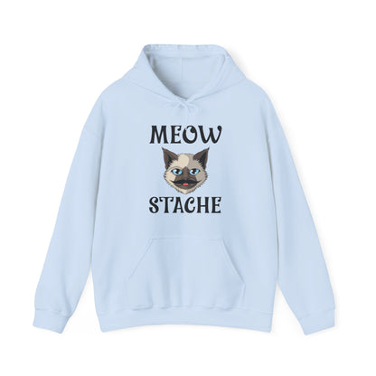 Meowstache Cat Mustache Moustache Beard Bearded Kitten Lovers Hoodie For Men Women Hoodie