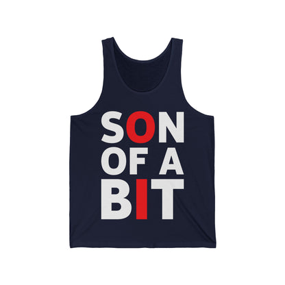 Son Of A Bit Computer Science Binary Code IT Tech Programmer Tank Top