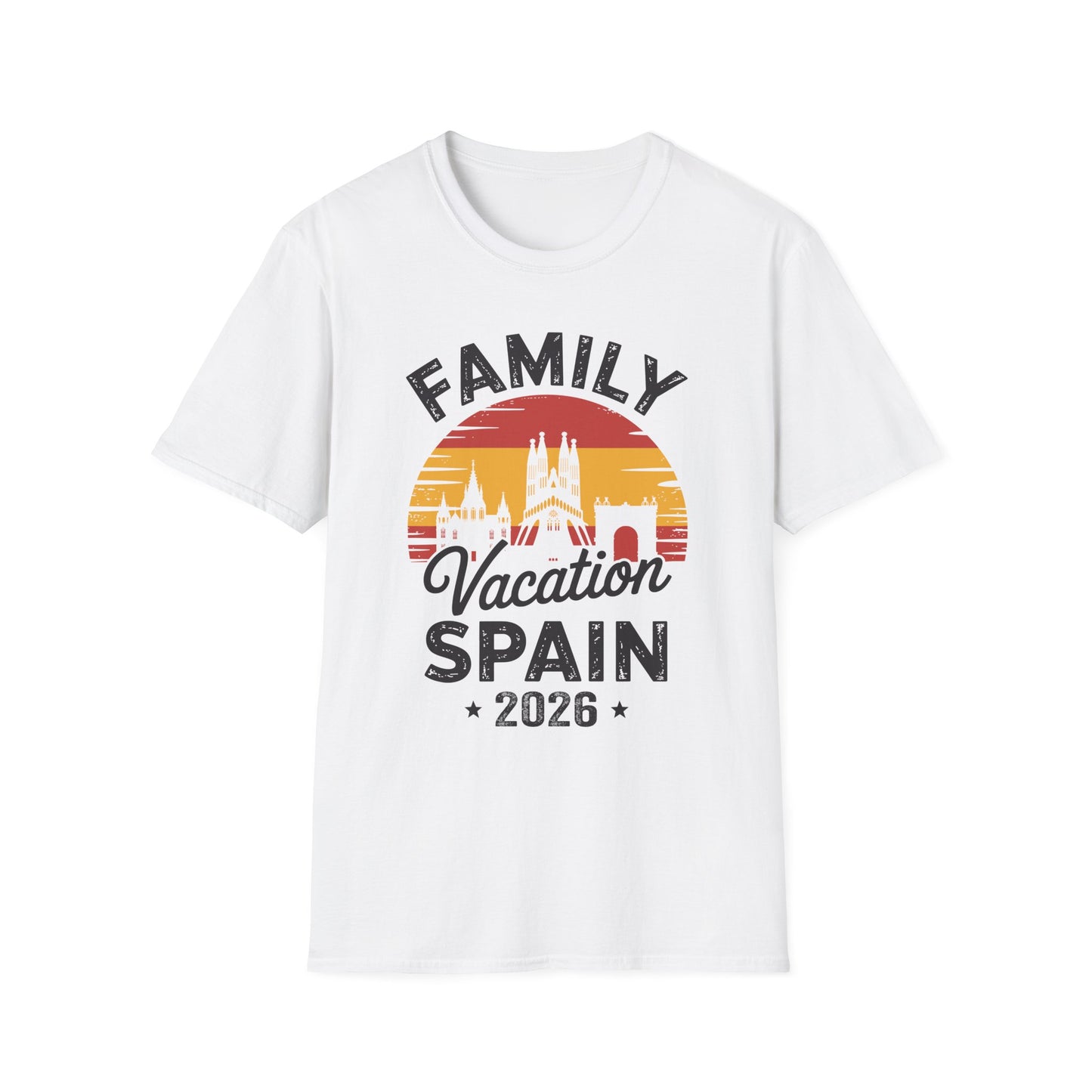 Family Vacation Spain 2026 Traveler Trip Tour T-Shirt For Men Women Tourist