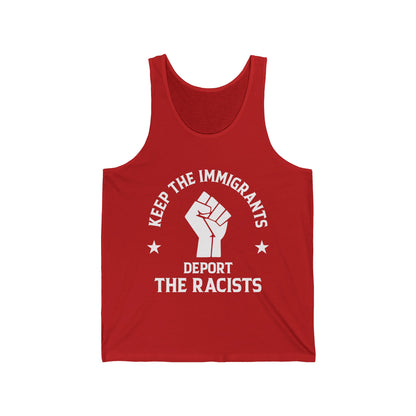 Anti Racism Keep The Immigrants Deport The Racists African American Tank Tops
