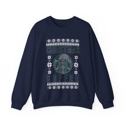 Funny Star Coffee Bucks Lovers, Coffee Lovers Caffeine Christmas Coffee, Christmas Ugly Jumper Sweater Sweatshirt