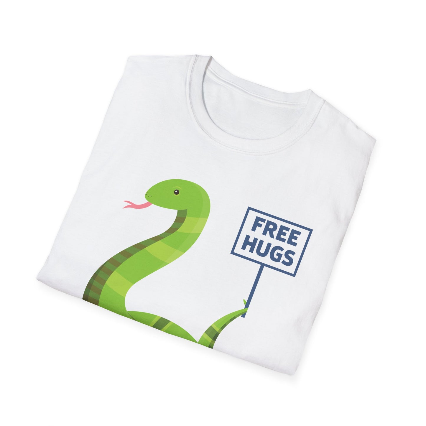 Funny Free Hugsss Cute Snake Hug Lovers Sarcastic  T-Shirt For Men Women Travelers