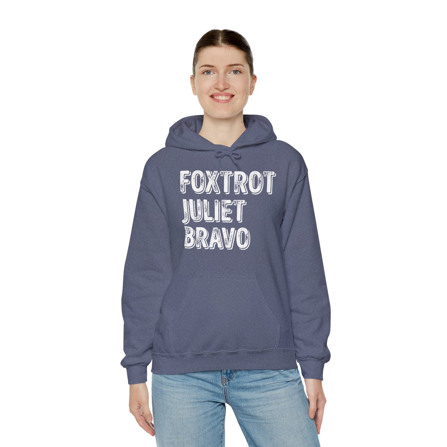 Retro Vintage Foxtrot Juliet Bravo Hoodie For Men Women