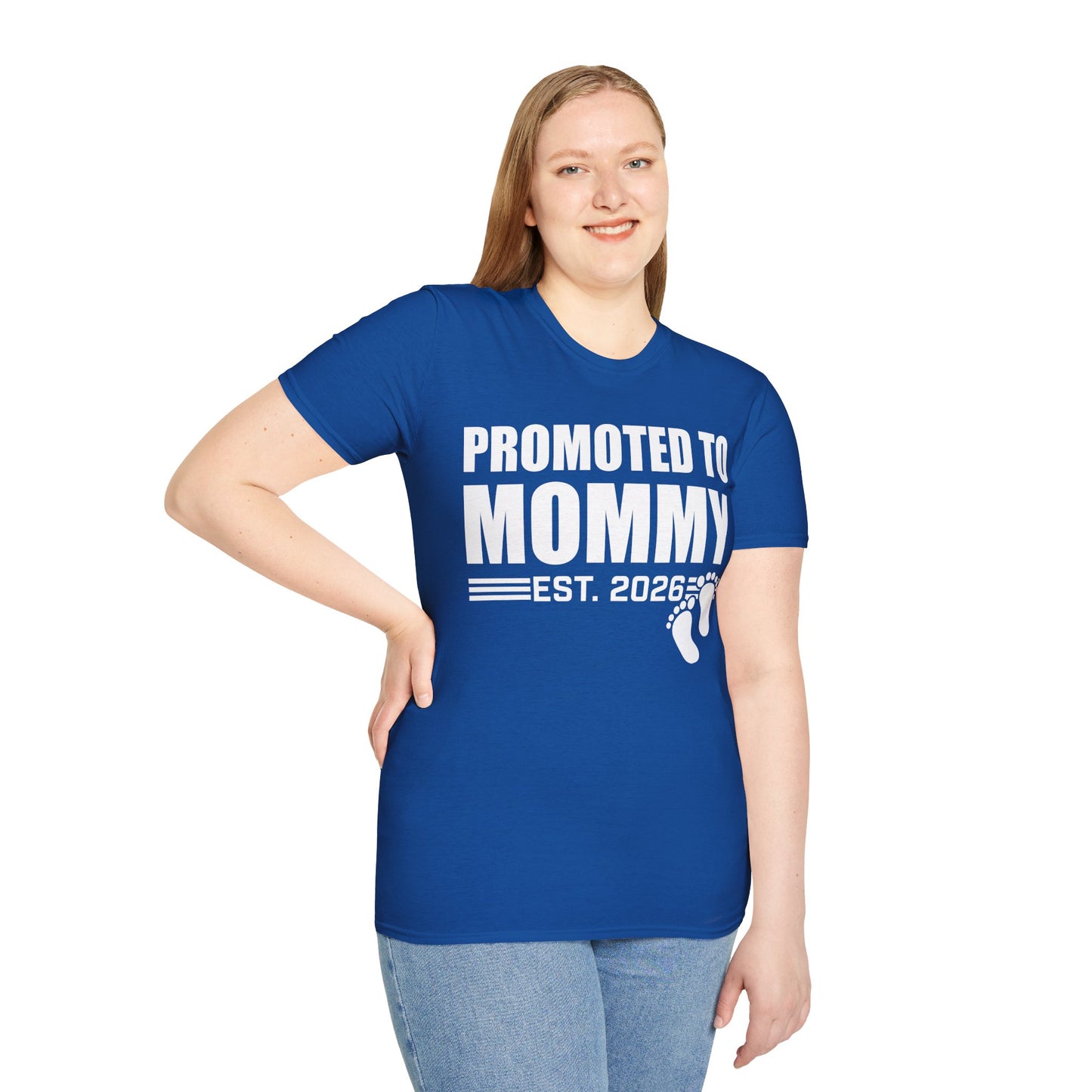 Promoted To Mommy 2026 Pregnancy Announcement Mothers Day Mom To Be T-shirt