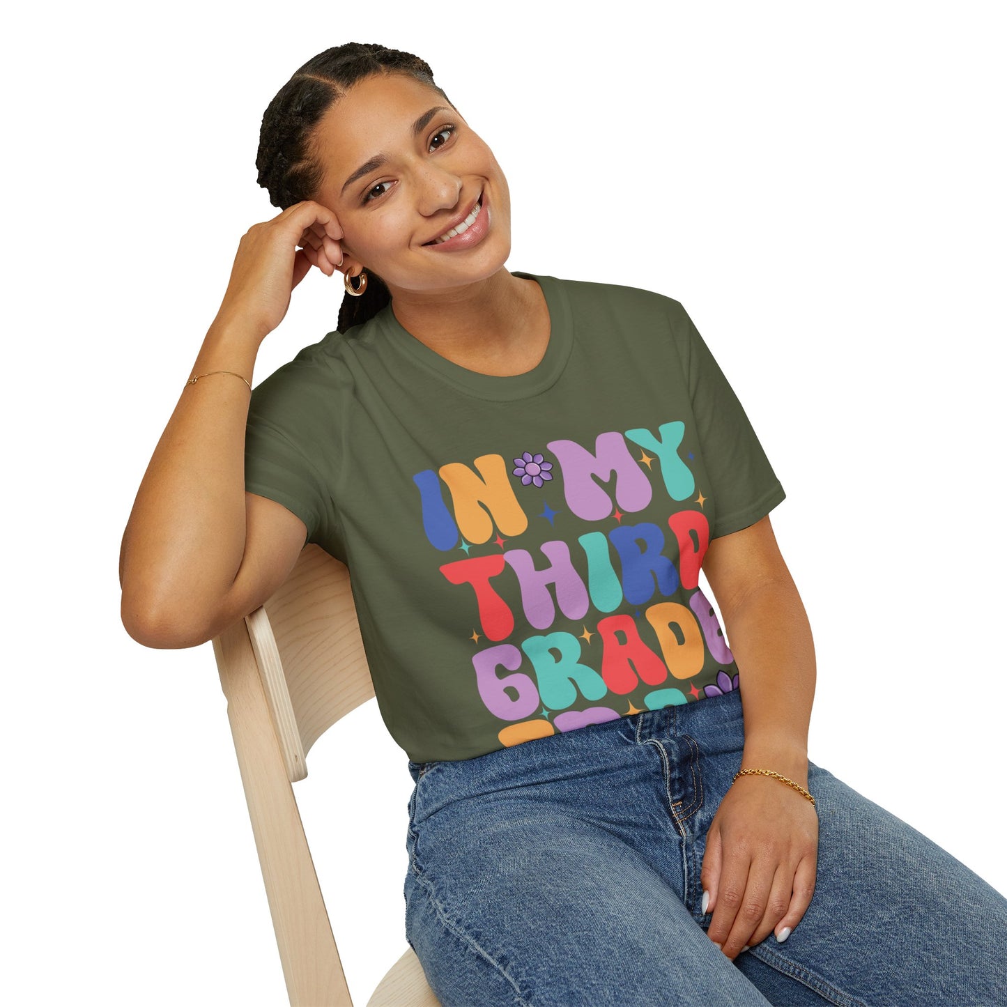Funny In My 3rd Grade Era Back to School In My Third Grade Era T-Shirt For Men Women T-Shirt
