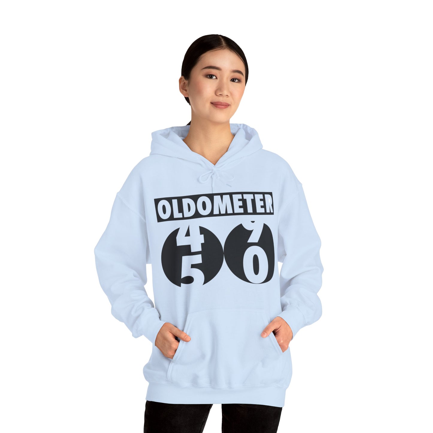 Funny Oldometer Odometer 50th Birthday Gift 50 yrs Old Joke Hoodie For Men Women Hoodie