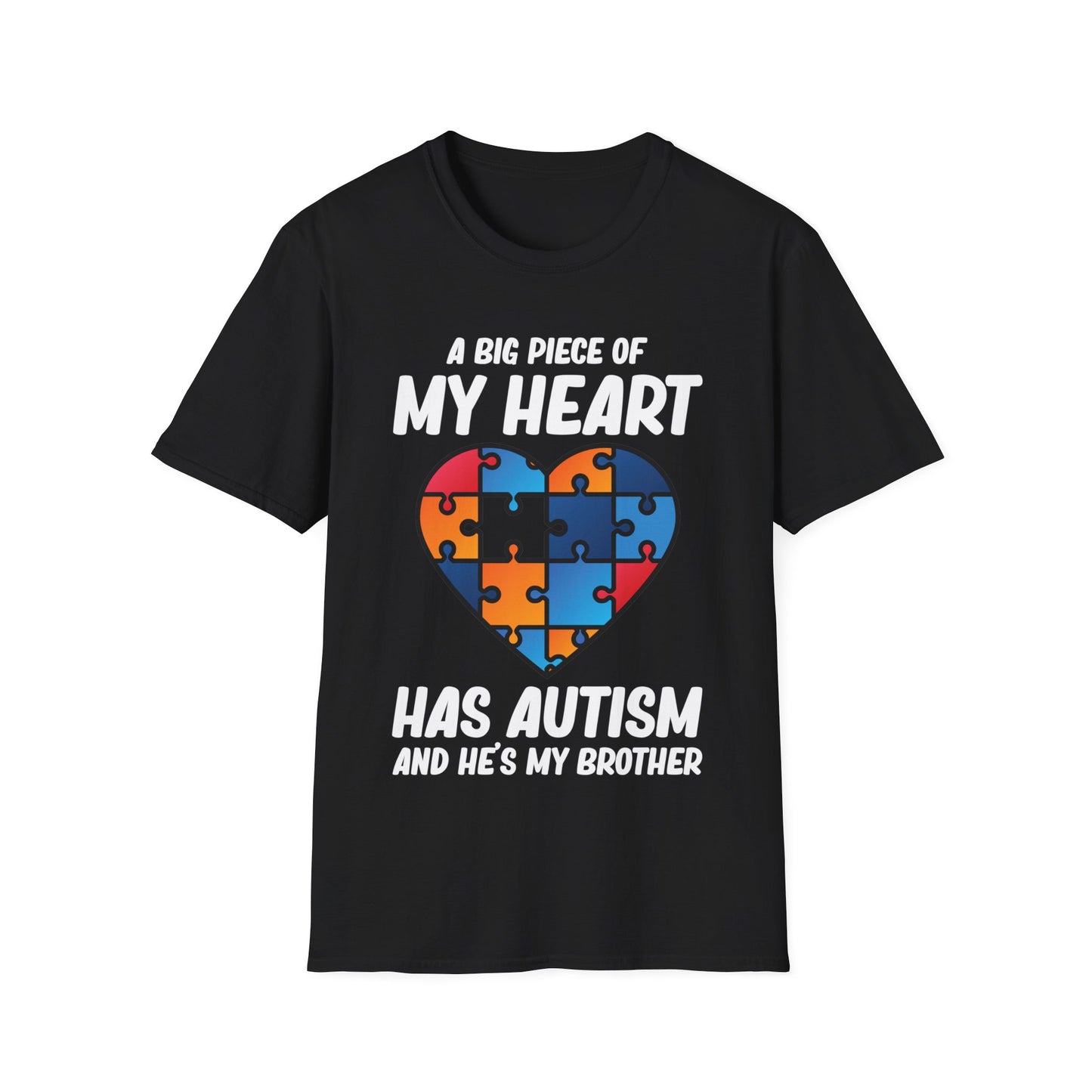 Big Peice Of My Heart Autism Awareness Sister Brother Autistic Kids Awareness T-Shirt