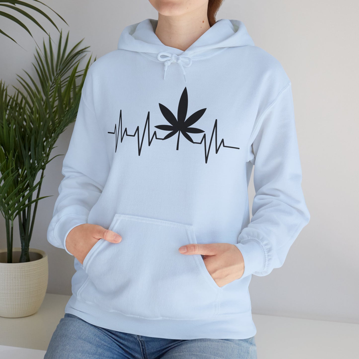 Funny Weed Cannabis Marijuana Leaf Heartbeat Stoner Tie Dye Hoodie For Men Women Hoodie