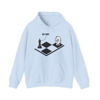 Funny Oh No Knight To Pawn Chess Player Gift Idea Board Game Hoodie For Men Women Hoodie