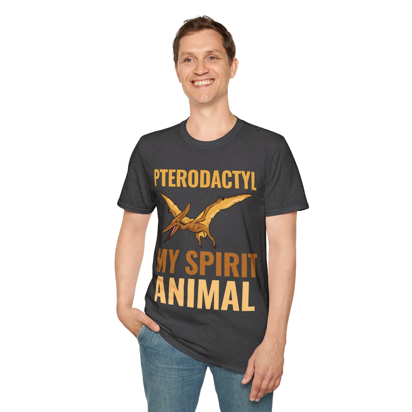 Funny Pterodactyl Is My Spirit Animal Dinosaur Gift T-Shirt For Men Women