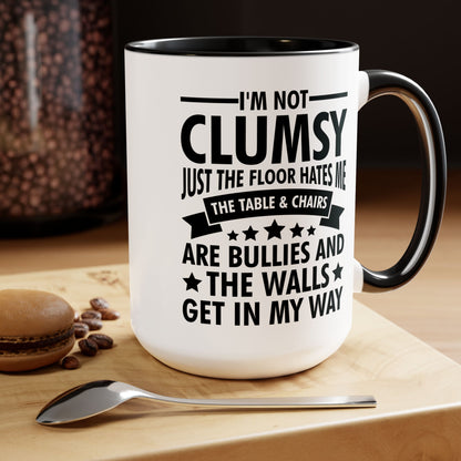 Funny Clumsy Mug I'm Not Clumsy Hilarious Retro Vintage Coffee Mug For Men Women