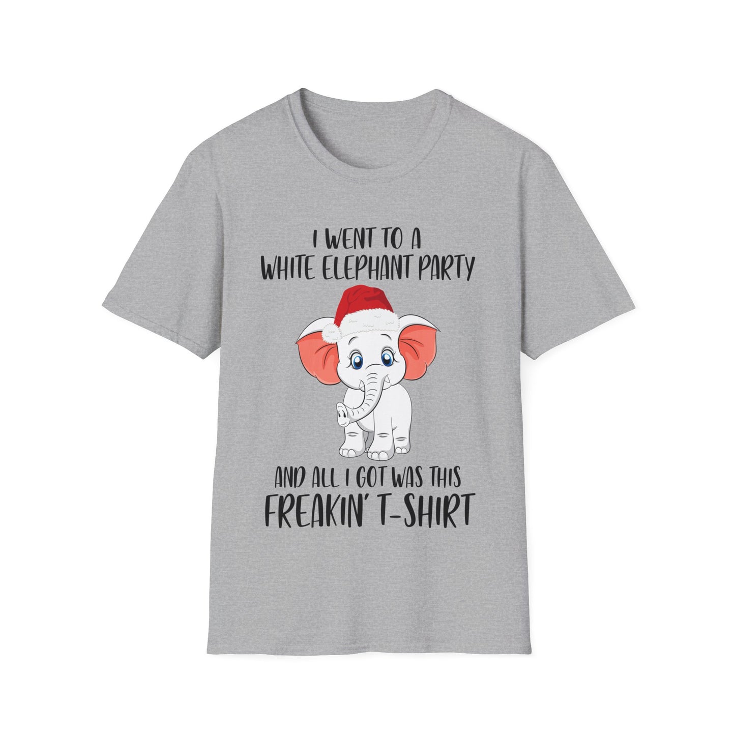 I Went To A Party And All I Got White Elephant Christmas Fun T-Shirt Gift Exchange Contest T-Shirt