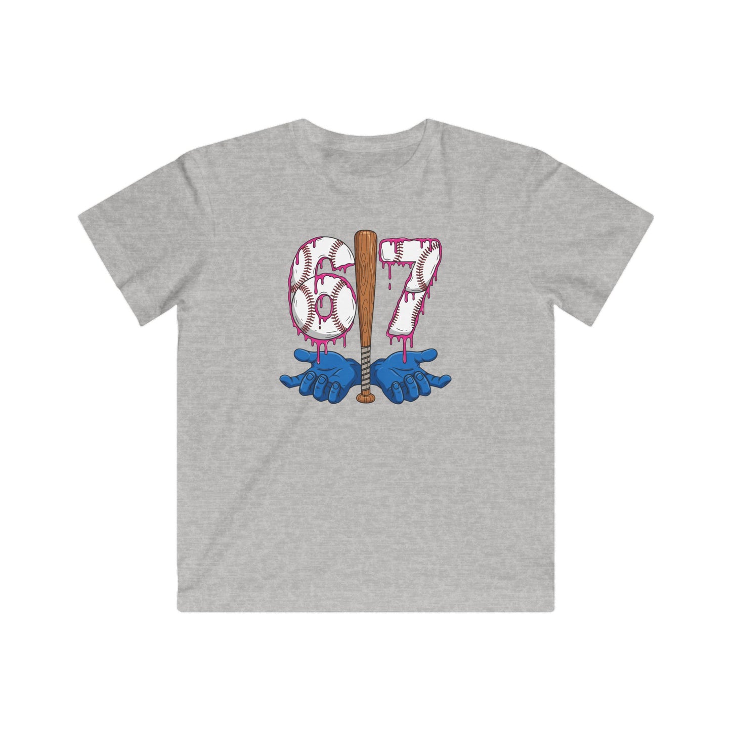 Baseball 67 Six Seven Funny Gen Alpha Meme Drip T-Shirt