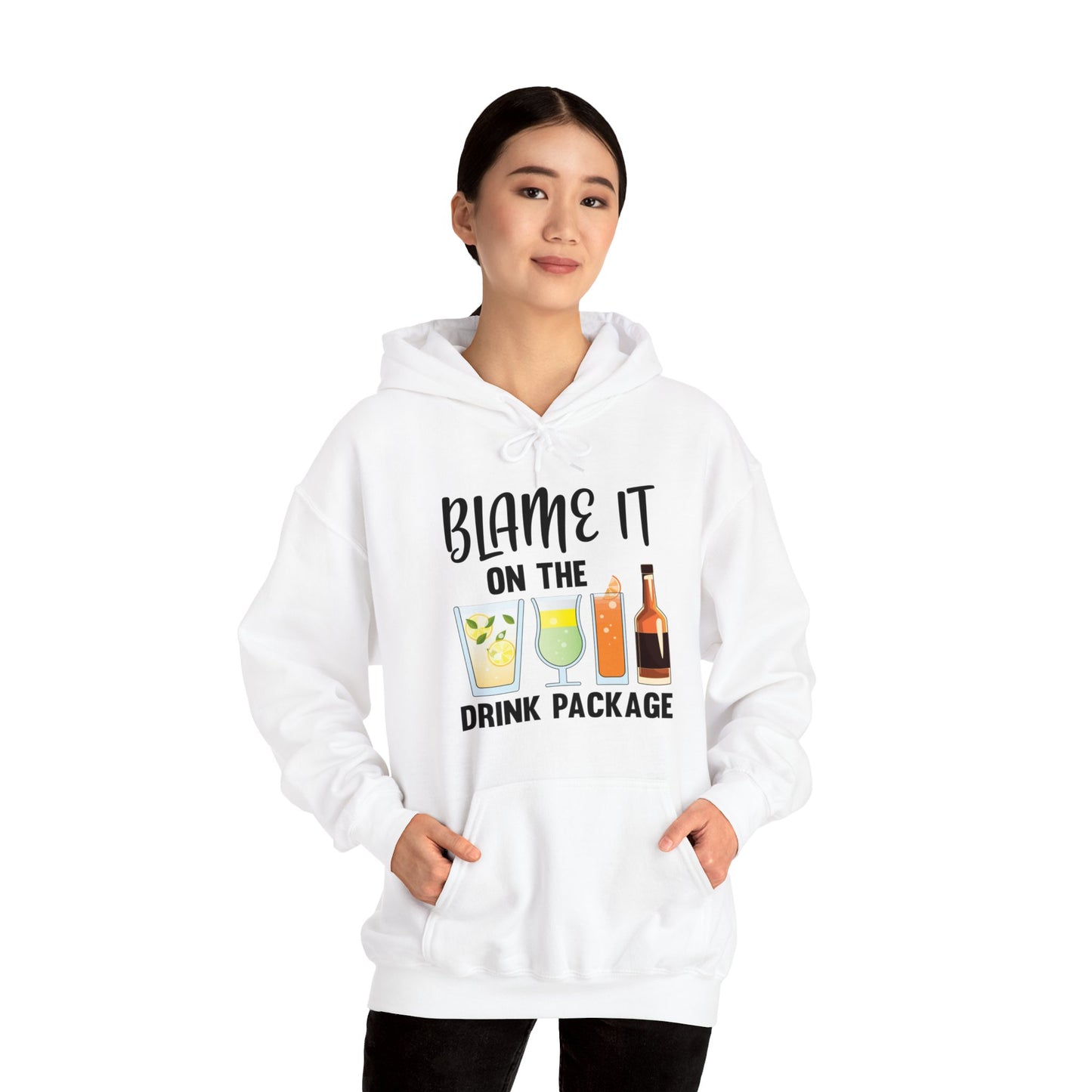 Blame It On The Drink Package Funny Cruise Hoodie For Men Women Hoodie