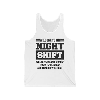 Welcome To Night Shift Funny Nursing Nurse Night Workers Gift Tank Top